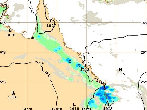 The Bureau of Meteorology is warning of severe thunderstorms in southeast Queensland on Tuesday and/or Wednesday. Picture: BOM