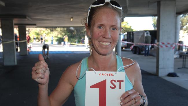 Jenni Wickham of Allambie wins women’s first place in 2008. Picture: Joe Murphy