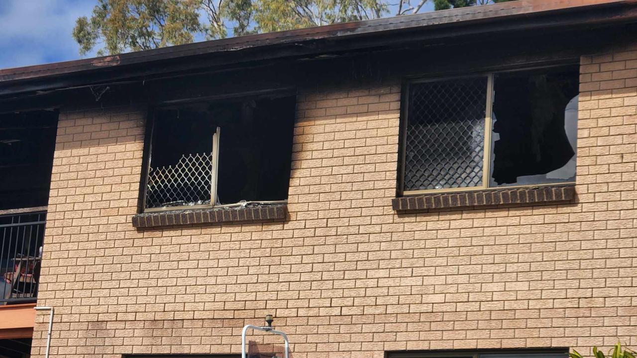 House fire on Crest Ave, Boyne Island. Picture: Darryn Nufer