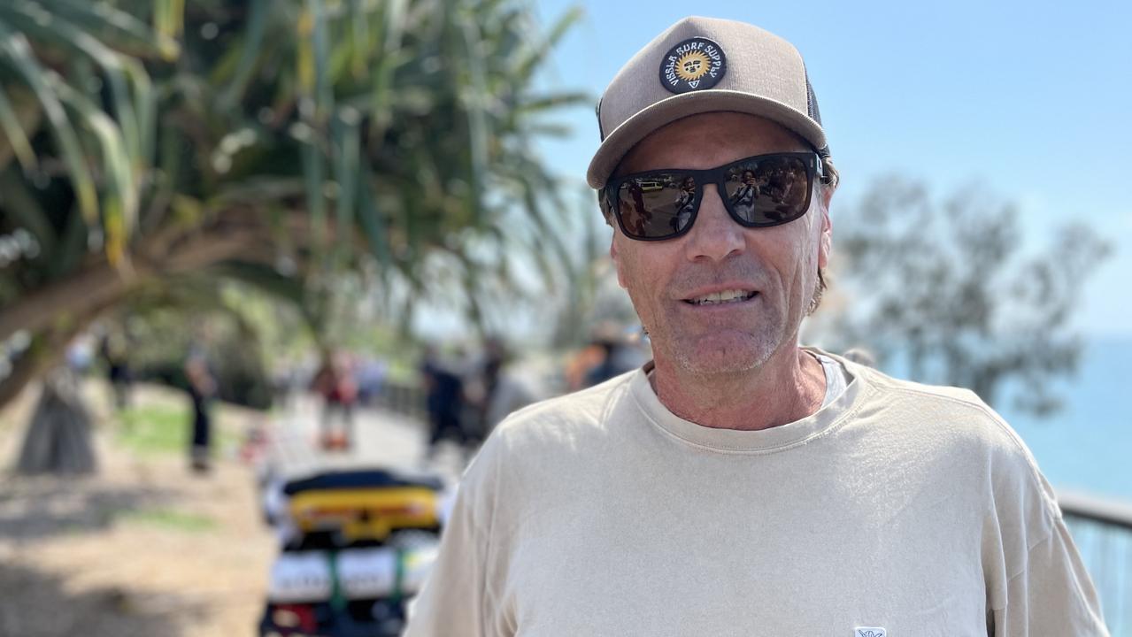 Coolum Beach local David James initially thought a whale had become trapped in nets before he saw the rescue unfolding on Wednesday morning.