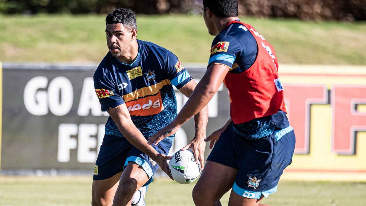 Treymain Spry made his debut for the Titans in 2020. Picture: Gold Coast Titans