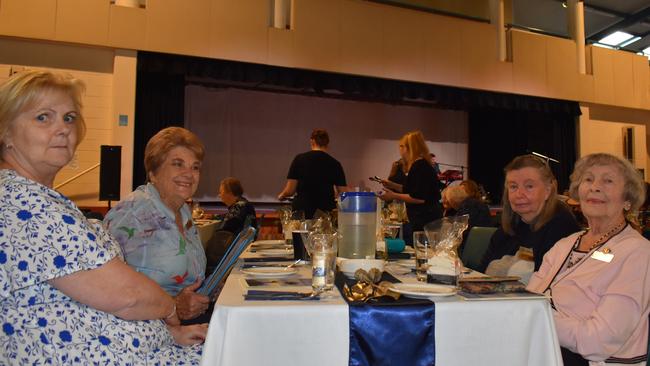 Sharon Blaxter, Brenda McFeeters, Robyn Hussey and Lorna Porteus came from Tewantin to mark the occasion.