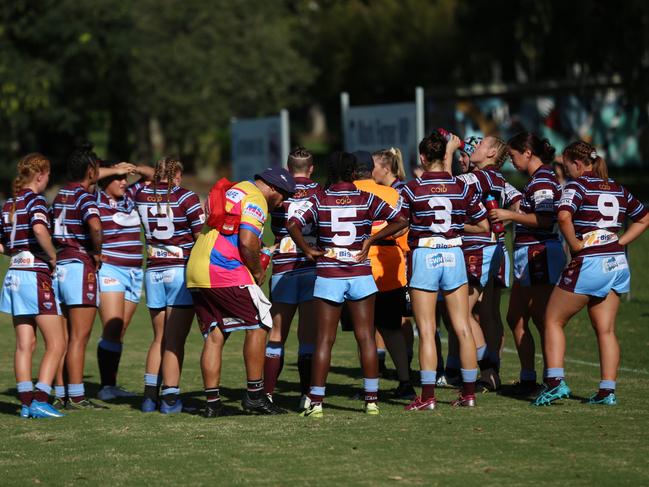 The CQ Capras women kicked off their 2021 season with a 10-point win over the West Brisbane Panthers in Brisbane last week. Photo: Colleen Edwards/QRL