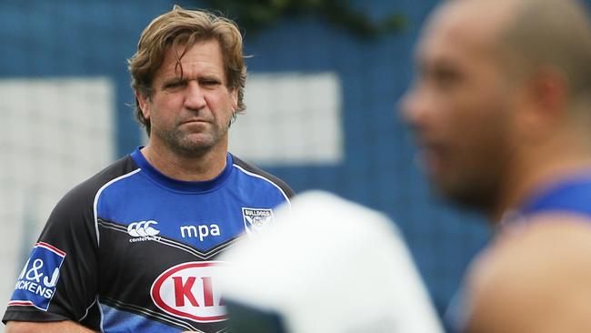 The pressure is on Hasler and the Bulldogs board to get it right. Photo: Stephen Cooper