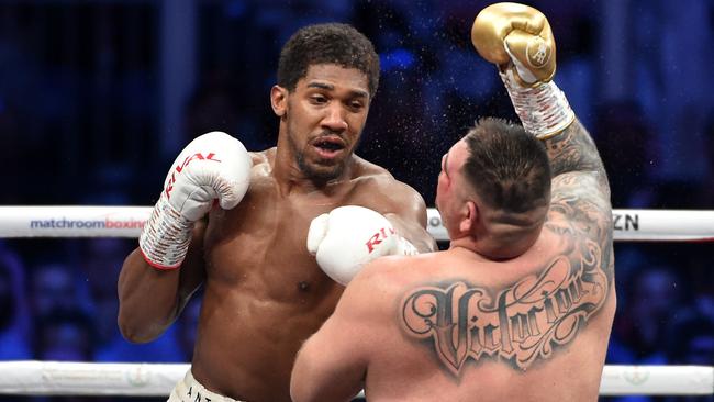 Anthony Joshua will step back into the ring against Oleksandr Usyk in London on September 26. Picture: AFP