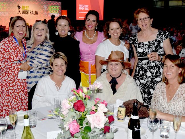 BEEF AUSTRALIA 21: Sherri Phil, Bec Harris, Heidi Smit, Sonia Morga, Hannah Hacon, Tina Briggs, Sue Patterson and Cynthia Kele at the Westpac High Tea