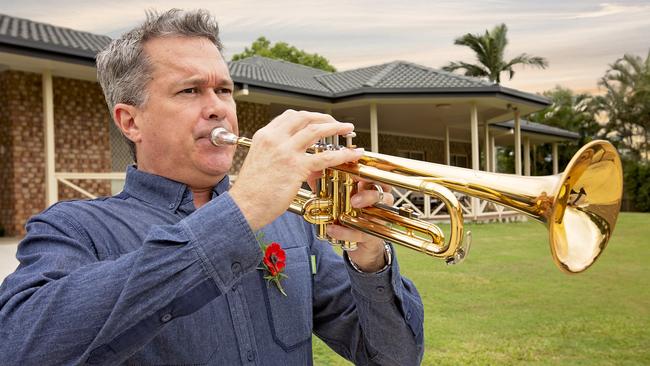 Sheldon College music teacher Alastair Tomkins is asking brass players across the country to learn the Last Post and play it outside their homes at 6am April 25.