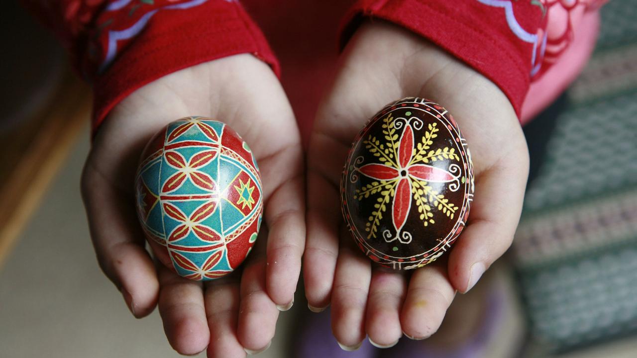 Russian Orthodox Easter Exhibition at Fairfield. Pictures: Danny Huynh. Decorated Eggs For Easter  2007