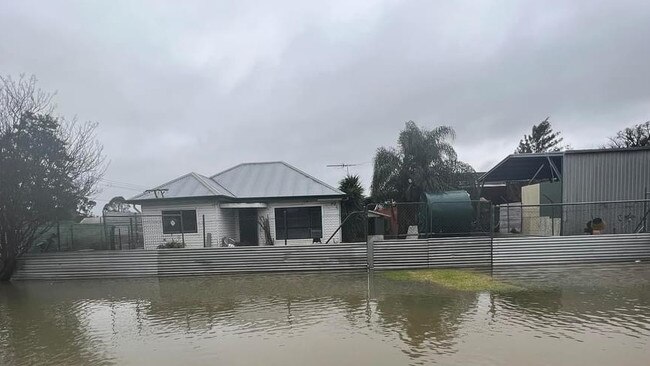 A house near Riverstone Park is in the evacuation zone. Picture: Riverstone Little Athletic Club Facebook page