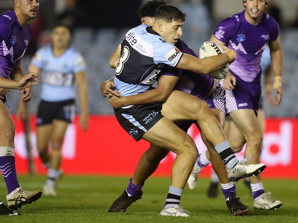 Bulldogs utility Jordan Samrani, pictured here in Sharks colours. Picture: NRL Images