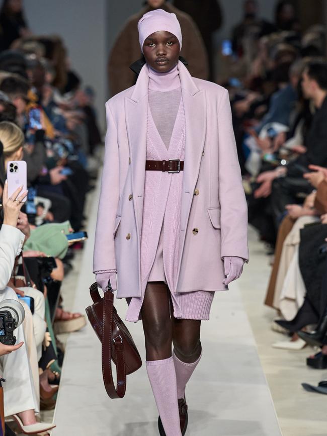 Max Mara on the A/W 23/24 runway.