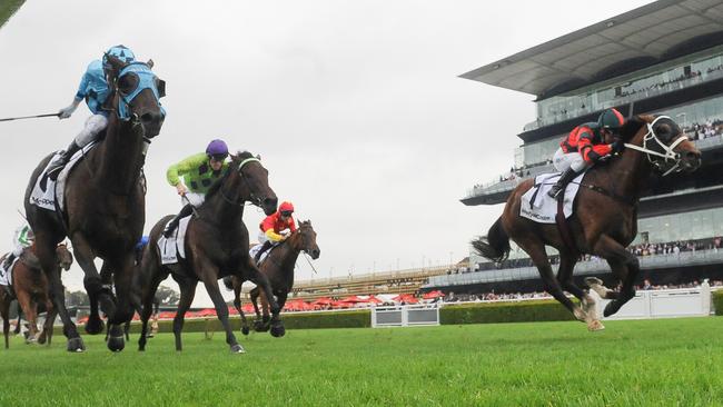 The Autumn Sun (right) is only just warming up, according to trainer Chris Waller. Picture: AAP