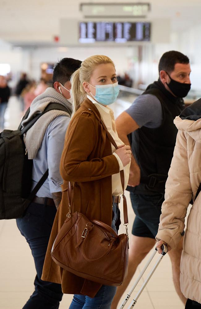 Cassie Sainsbury arrived in Adelaide on Tuesday after touching down in Australia last week. Picture: Matt Loxton