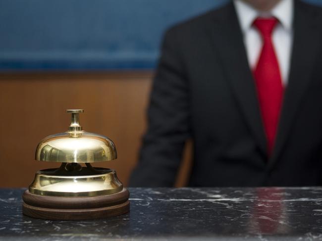 Service bell in a hotel