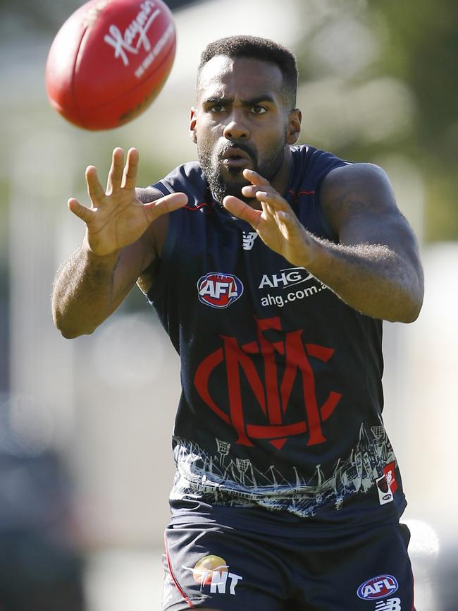 Heritier Lumumba is no longer best 22 at Melbourne. Picture: Michael Klein