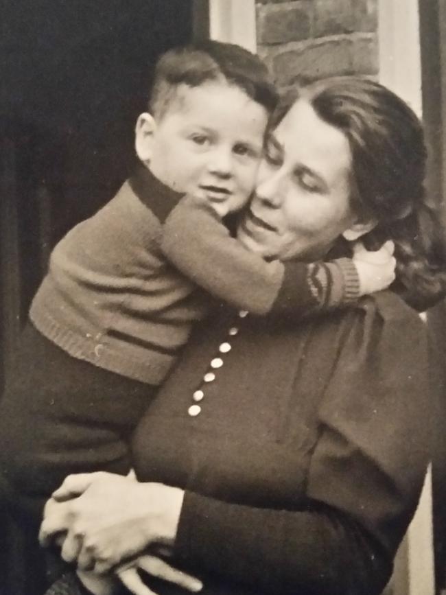 Klaasje van der Haar with Joseph/Joop, the Jewish boy she and her family took in during WWII while his parents went into hiding. Picture supplied.