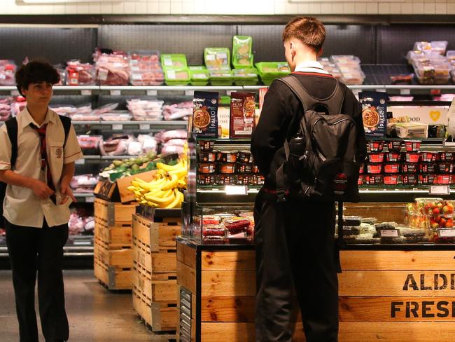 SYDNEY, AUSTRALIA : NewsWire Photos JUNE 24 2024: A general view of a supermarket in Sydney as Supermarkets face billion dollar fine threat while Coles, Woolworths, Aldi and IGA face steep penalties, other retail heavyweights, including Bunnings and Chemist Warehouse, will not be covered by the code.Picture: Newswire / Gaye Gerard