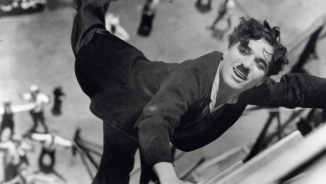 Charlie Chaplin in a scene from The Kid Charlie Chaplin.