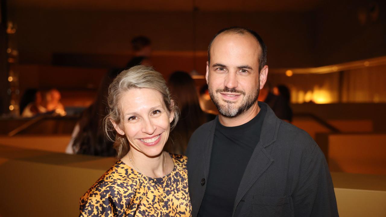 Danielle McFall Weiss and Schuyler Weiss at the Norte Restaurant launch at Mermaid Beach. Picture, Portia Large.