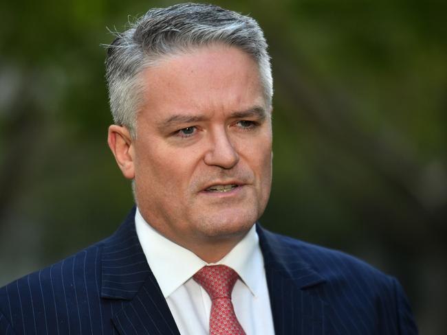 Minister for Finance Mathias Cormann. Picture: AAP