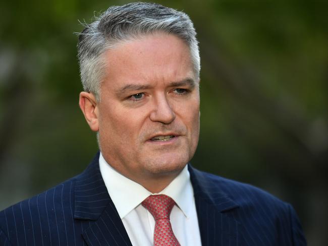 Minister for Finance Mathias Cormann. Picture: AAP<br/>