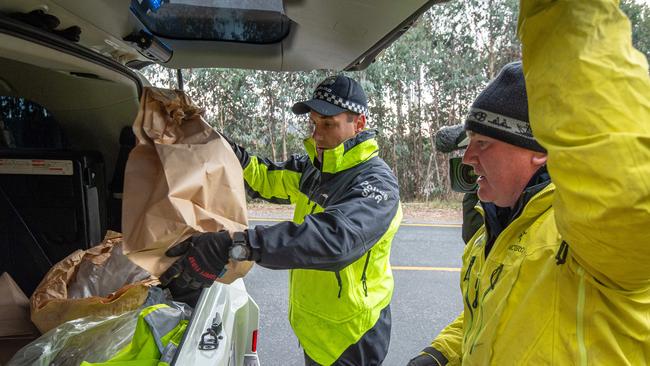 Police return to the remote area for a search in March 2021. Picture: Jason Edwards