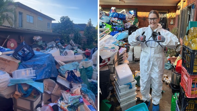 The Sydneysider has shared how much it really costs to clean up a hoarder's house. Source: carecleaningservicessyd/TikTok, Instagram