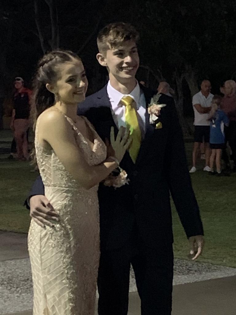 The students arrive at the St James Lutheran College formal.