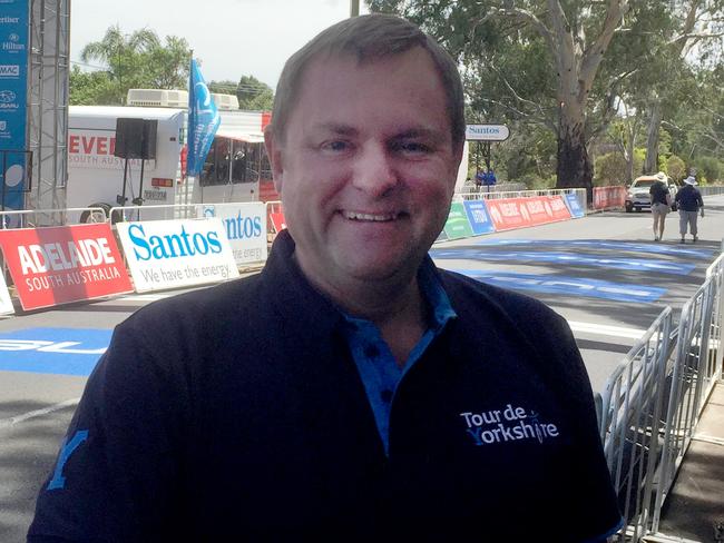 Gary Verity from Yorkshire, in Adelaide for the tour down under .