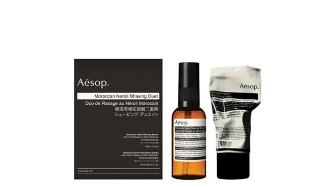 Aesop Moroccan Neroli Shaving Duet. Picture: Adore Beauty