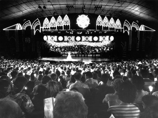 The 1988 Carols by Candlelight in Melbourne.