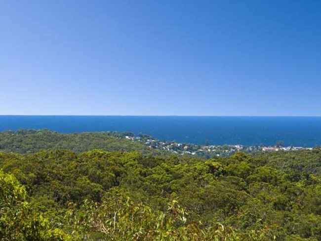 The ocean view from 181 Forest Way, Belrose. Picture: Supplied