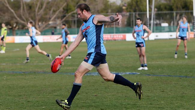 Jack Osborn got a kick out of Sturt’s win. Picture: Emma Brasier/AAP