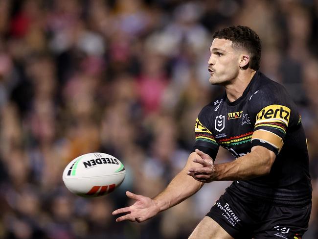 Like Melbourne, you can’t afford to let the relentless kicking game of Nathan Cleary take over. Picture: Getty Images