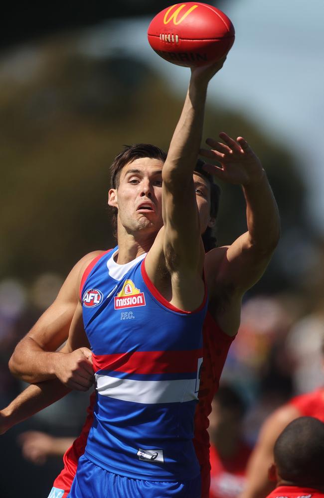 Sam Darcy has put a huge stamp on this game. Picture: Daniel Pockett/Getty Images