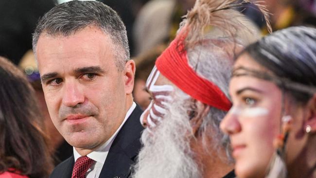 SA Premier Peter Malinauskas after delivering a speech at the Yes23 campaign launch in Adelaide in August. Picture: NCA NewsWire / Brenton Edwards