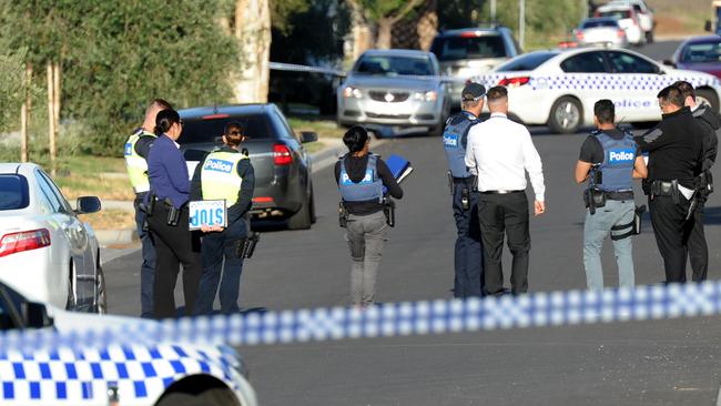 Police said the man did not live at the St Albans address he was found at with gunshot wounds. Picture: Andrew Henshaw