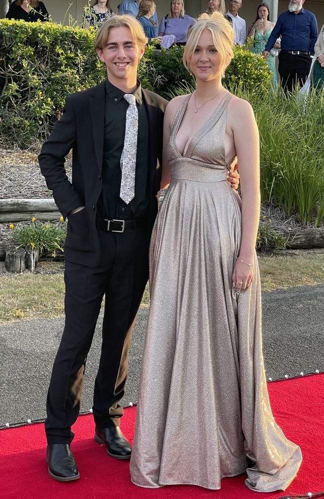 Aidin Comerford and Matilda Andrews at the Victory College formal on Friday June 21, 2024.