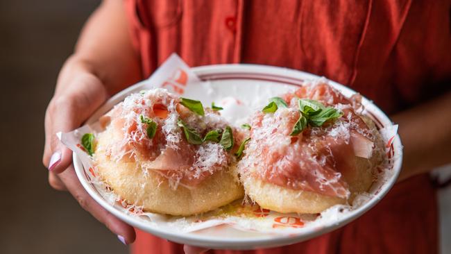 Gnocco fritto at Sasso in Woolloongabba