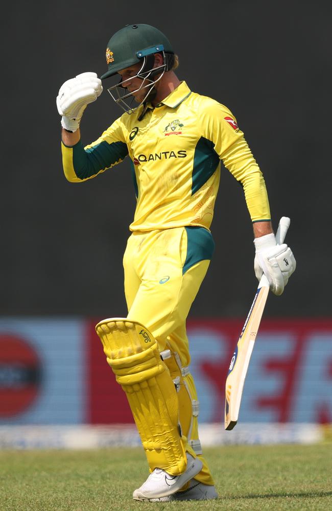 Jake Fraser-McGurk’s career is at a crossroads, after he was dumped from Australia’s T20 squad. Picture: Getty