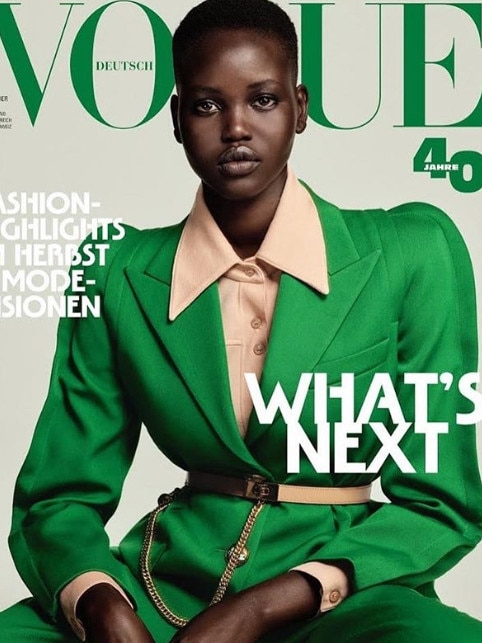 Adut Akech on the cover of Vogue Germany September issue