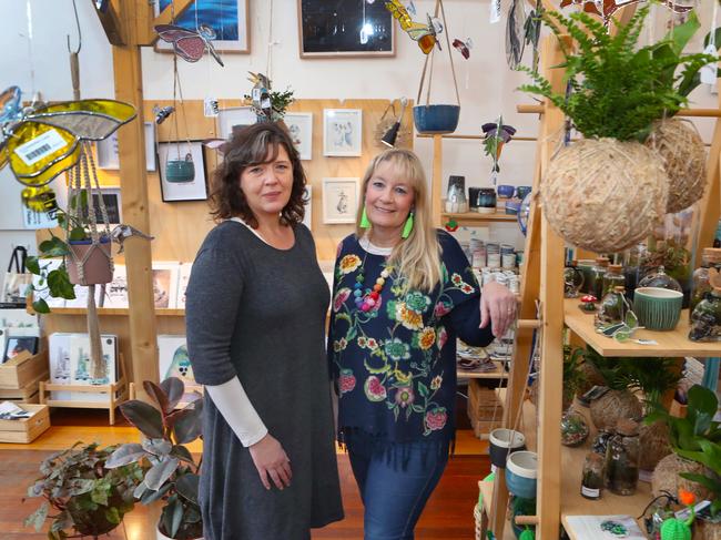 Nadja Bettin and business partner Barbara Whittle at House of Handmade.