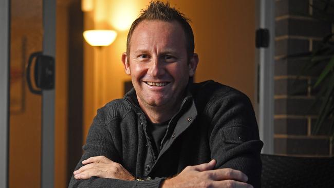 Brett Mackay at his Parafield Gardens home. Picture: Tom Huntley