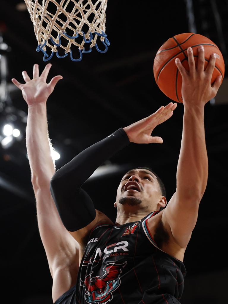 Illawarra’s Trey Kell III gets up for a basket. Picture: Getty Images