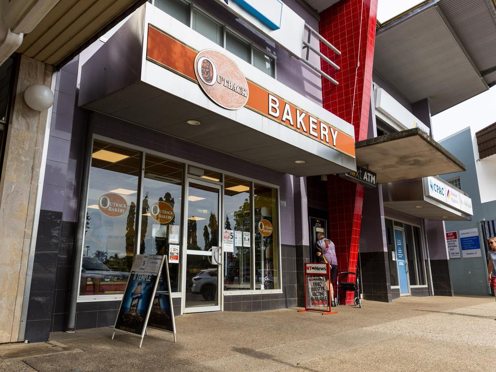 The Outback Bakery in Fannie Bay was broken into early Wednesday morning where property was stolen and damaged. Picture: Floss Adams.