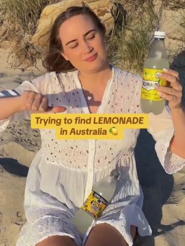 She is now trying to find the lemonade she grew up with. Picture: TikTok/@montageoflife