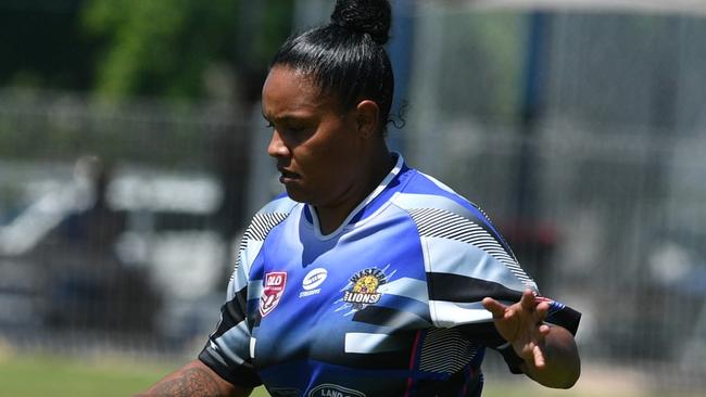 Western Lions rugby league captain Angela Leonta Solomon sentenced to jail in Townsville District Court for Centenary Hotel assaults Picture: Matthew Elkerton