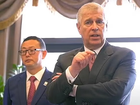 Yang Tengbo, pictured alongside Prince Andrew at a Pitch@Palace event, was described in another court hearing as developing an “unusual degree of trust” with Andrew. PitchatPalace/YouTube