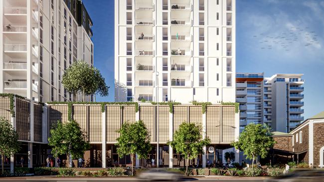 Artist's impression of Flagship’s approved apartment development at the former Royal Hotel site. Picture: Supplied