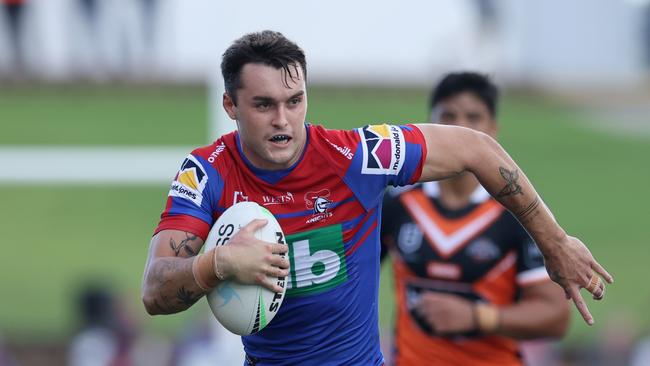 Tex Hoy injured his hamstring against the Dragons. Picture: Ashley Feder/Getty